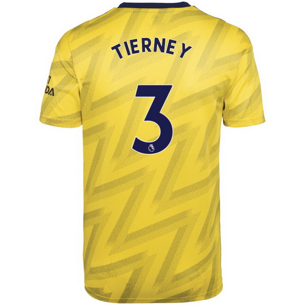Camiseta Arsenal NO.3 Tierney 2ª 2019/20 Amarillo